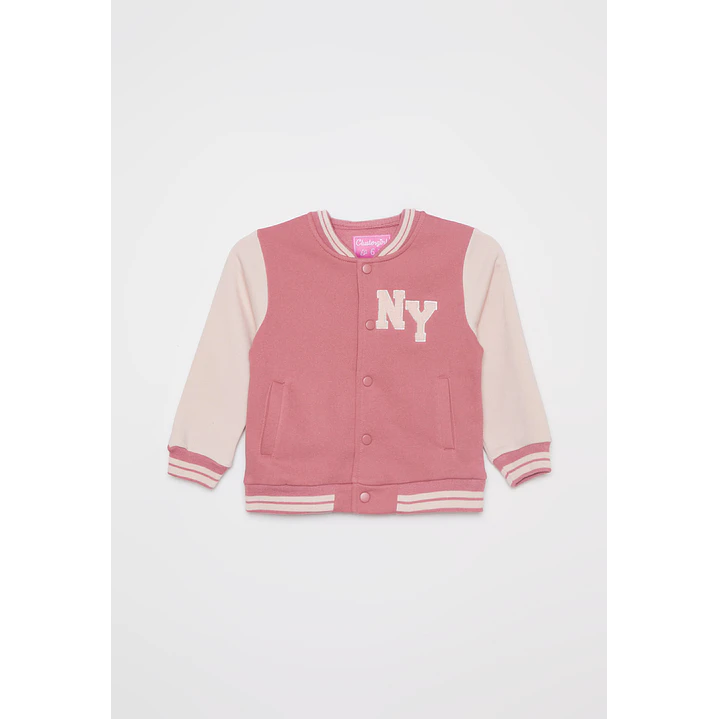 Chaqueta Bomber Niña Rosado Familyshop 1
