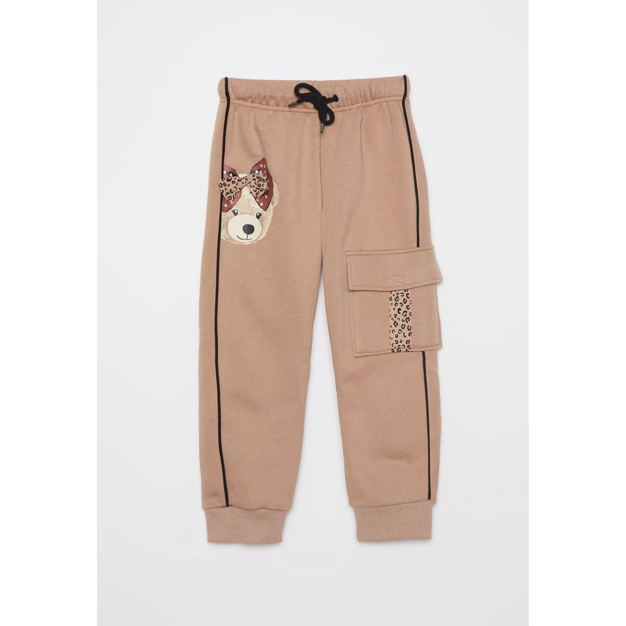 Pantalón Buzo Cargo Niña Café Familyshop 1