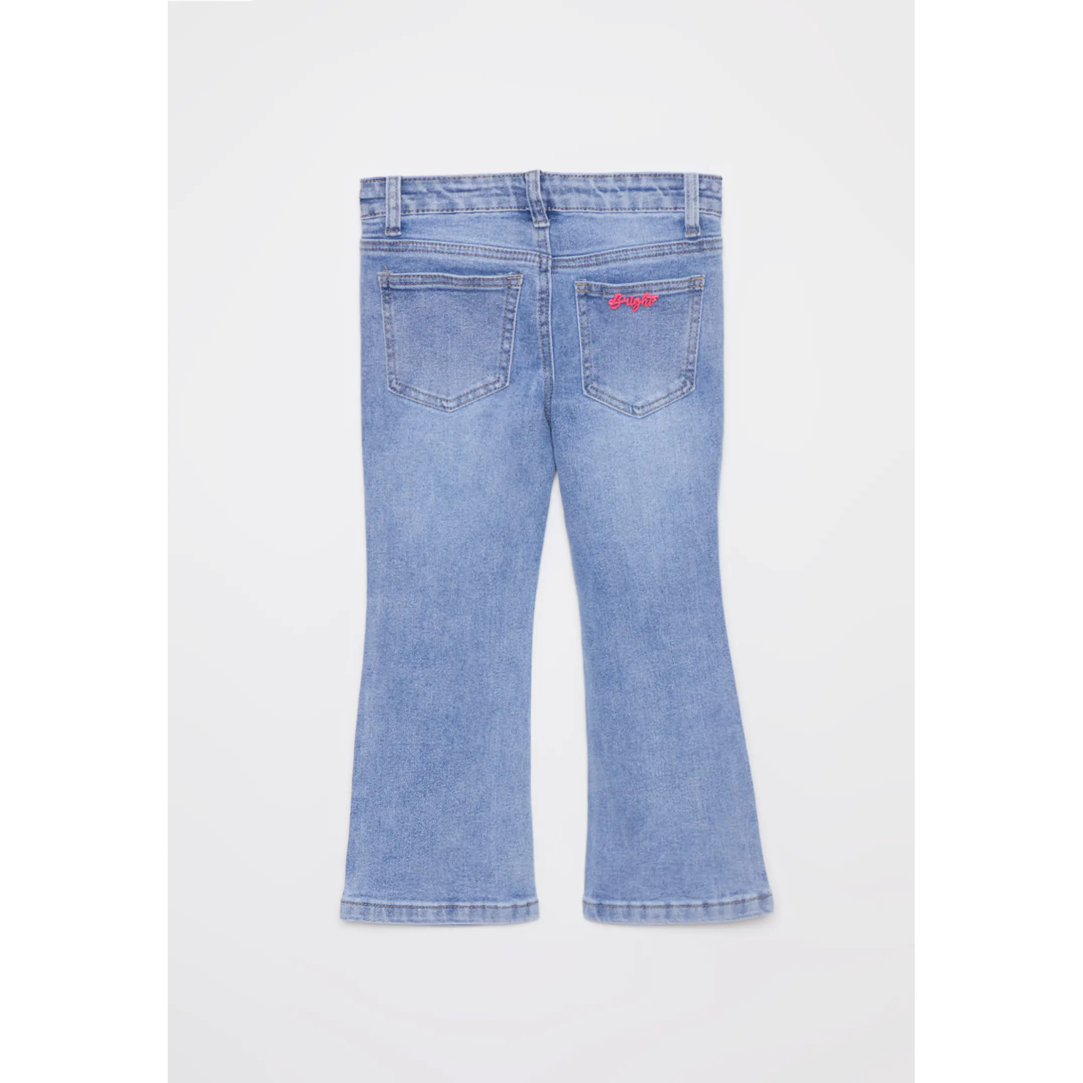 Jeans Flare Bolsillo Niña Azul Familyshop 2