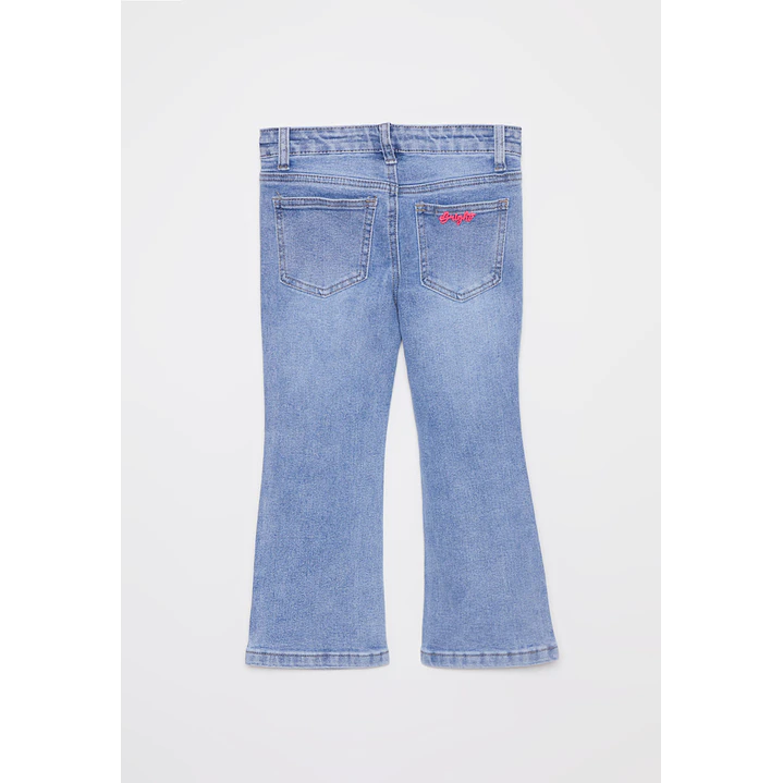 Jeans Flare Bolsillo Niña Azul Familyshop 2