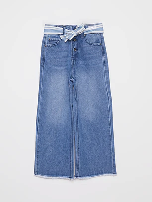 Jeans Wide Leg Niña Azul Familyshop