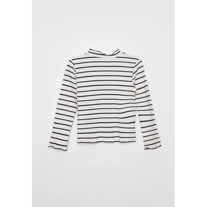 Polera Rullet Niña Blanco Familyshop 2