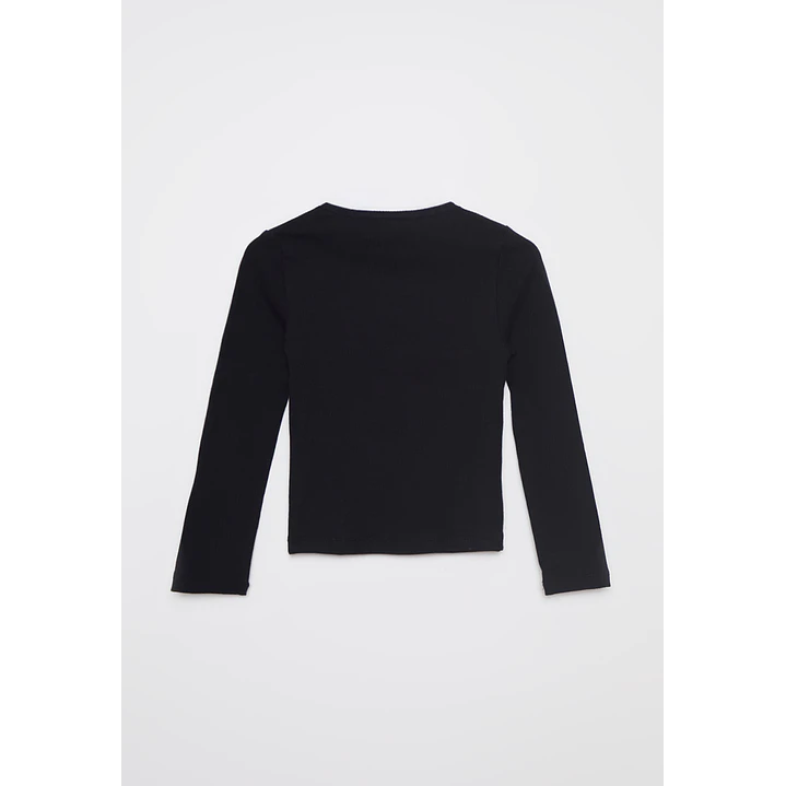 Polera Brillo Niña Negro Familyshop 2