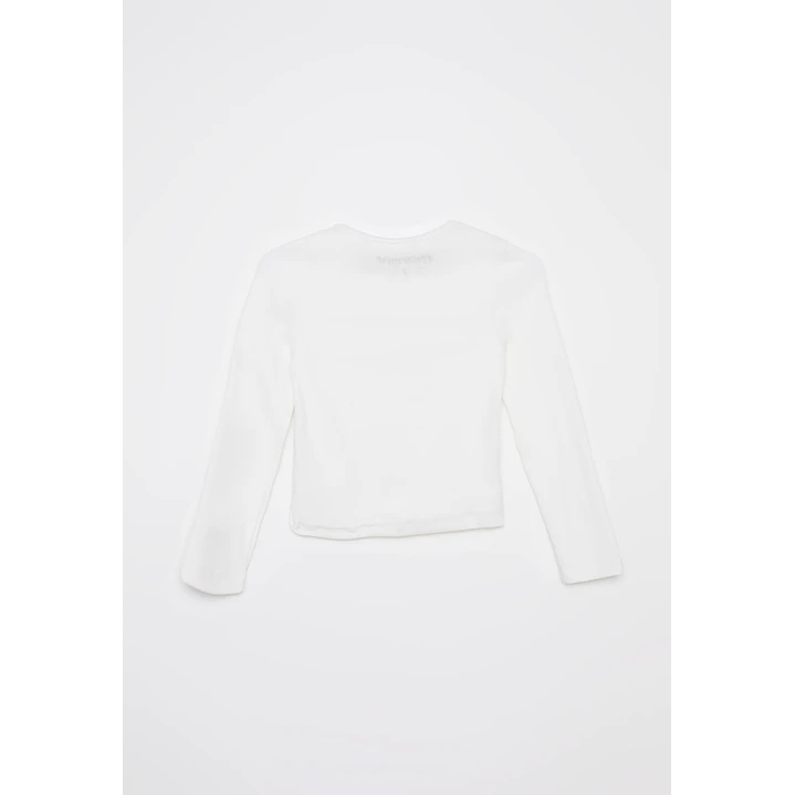 Polera Brillo Niña Blanco Familyshop 2