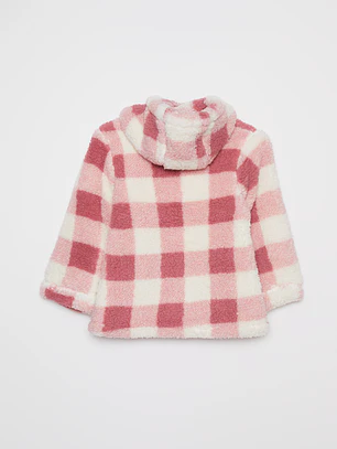 Abrigo Peludo Niña Rosado Familyshop