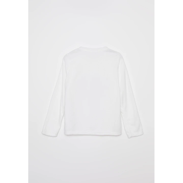 Pijama Polar Mujer Blanco Familyshop 2