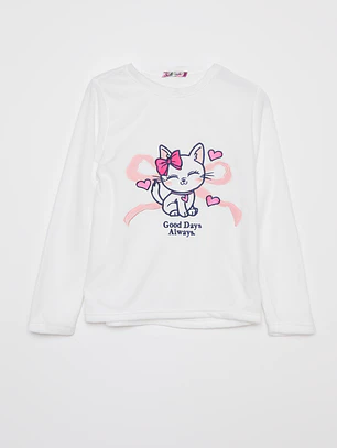 Pijama Polar Mujer Blanco Familyshop