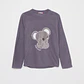 Pijama Polar Koala Mujer Gris Familyshop - Miniatura 1