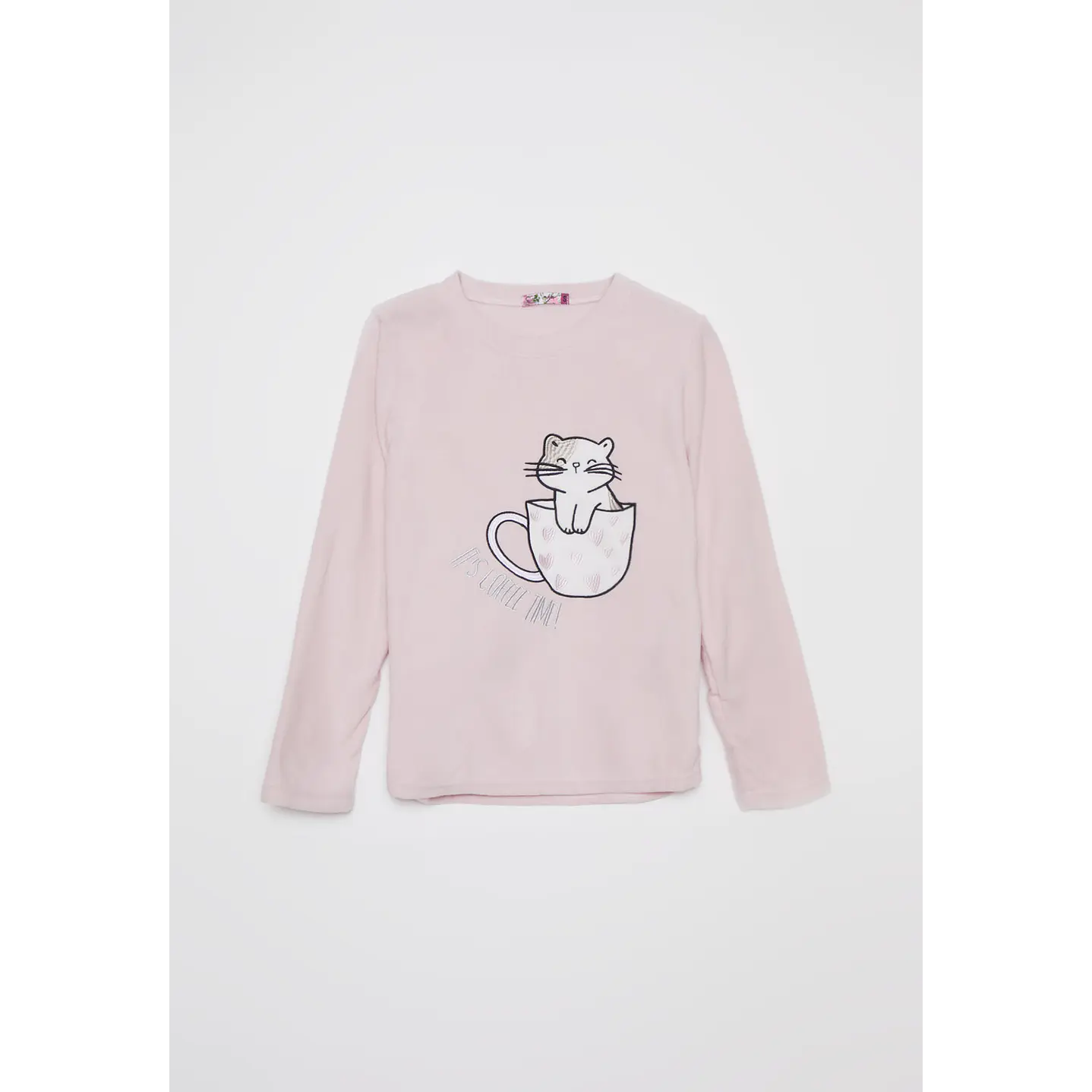 Pijama Polar Cat Mujer Rosado Familyshop 5