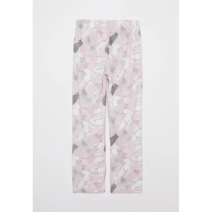 Pijama Polar Cat Mujer Rosado Familyshop 3