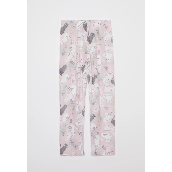 Pijama Polar Cat Mujer Rosado Familyshop 4