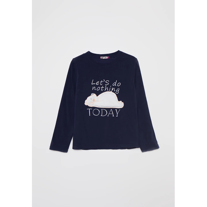 Pijama Polar Nube Mujer Azul Familyshop 1