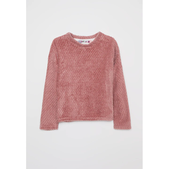 Pijama Waffle Mujer Rosado Familyshop 1