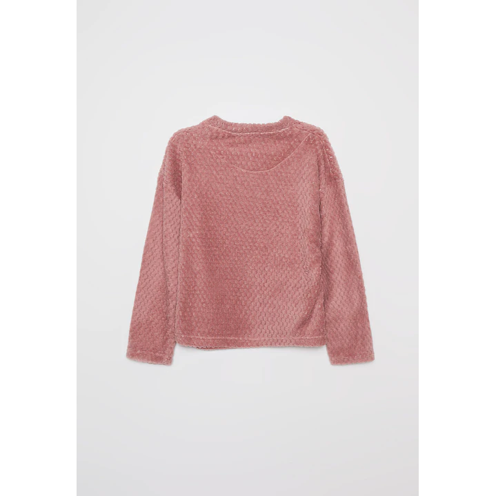 Pijama Waffle Mujer Rosado Familyshop 2