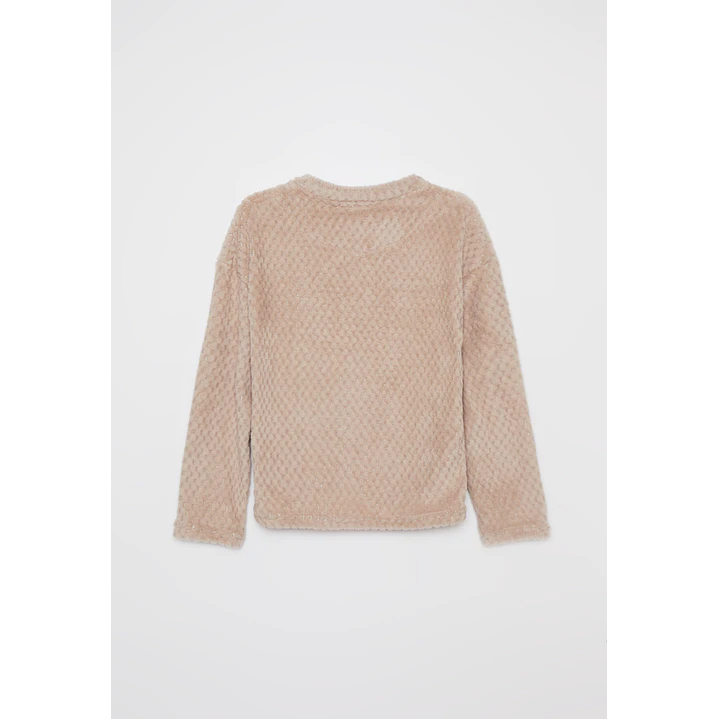 Pijama Waffle Mujer Beige Familyshop 2