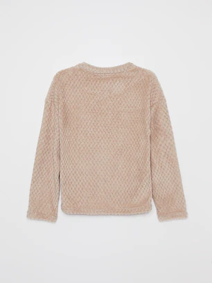 Pijama Waffle Mujer Beige Familyshop