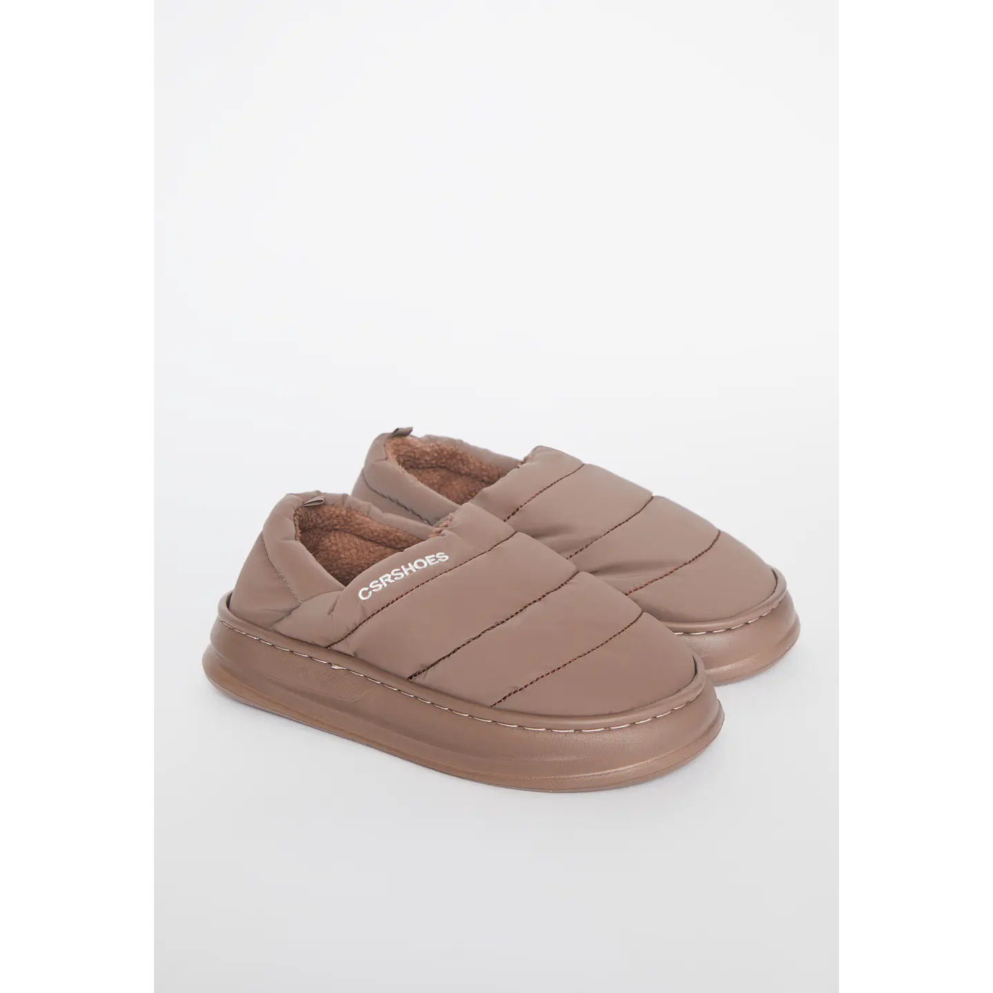 Pantufla Acolchada Mujer Café Familyshop 1