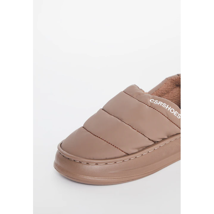 Pantufla Acolchada Mujer Café Familyshop 2