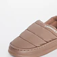 Pantufla Acolchada Mujer Café Familyshop - Miniatura 2