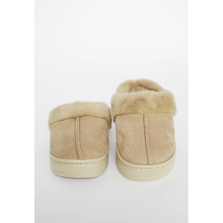 Pantufla Chiporro Borde Mujer Beige Familyshop 2