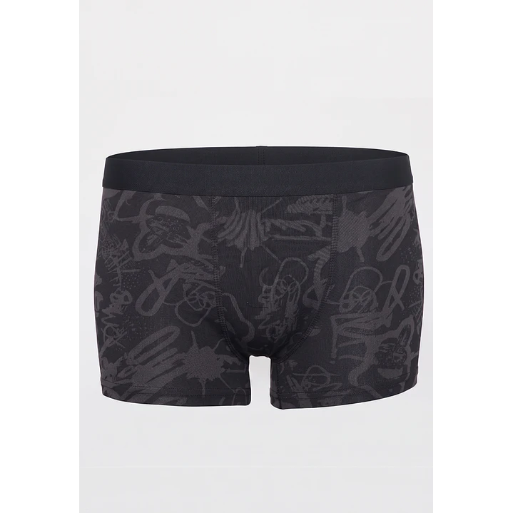 Boxer Tripack Lolo Negro Liso Print Family Shop 3