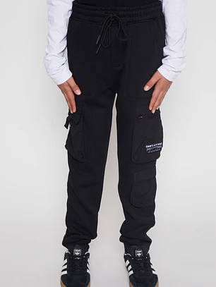 Pantalón Buzo Taslan Lolo Negro Familyshop