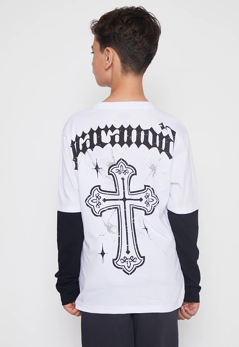 Polera Gothic Lolo Blanco Familyshop