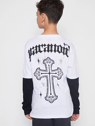 Polera Gothic Lolo Blanco Familyshop