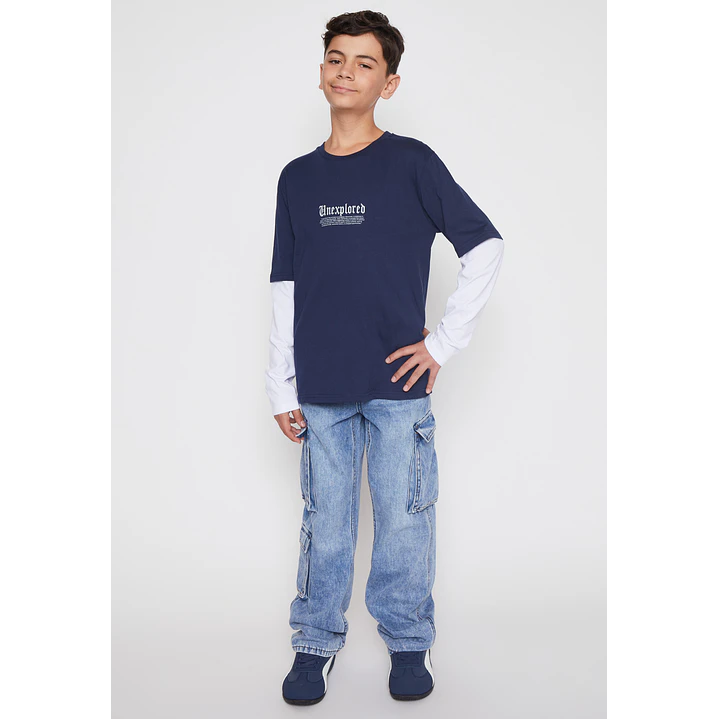 Polera Gothic Lolo Azul Familyshop 4