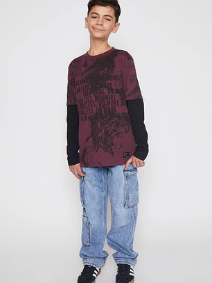 Polera Urban Lolo Burdeo Familyshop