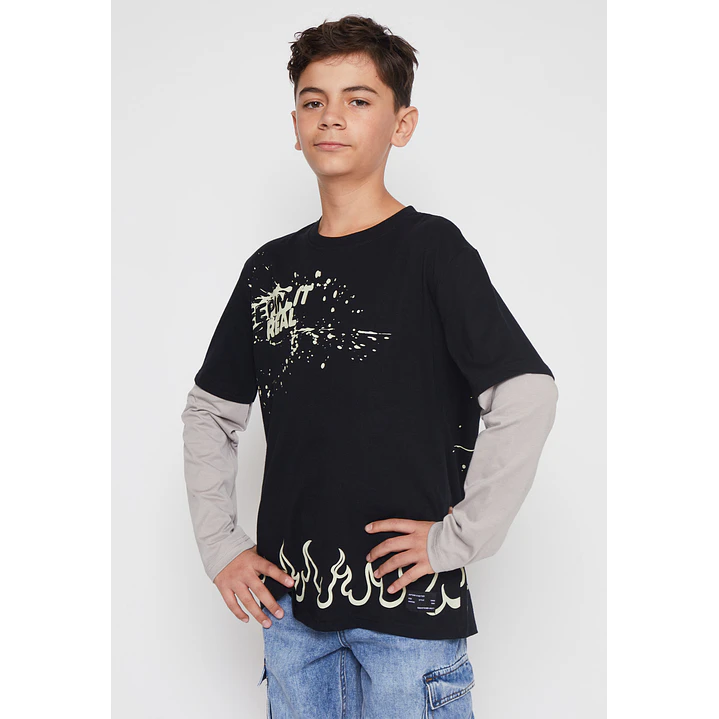 Polera Urban Lolo Negro Familyshop 1