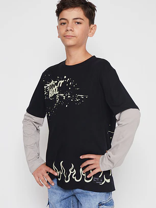 Polera Urban Lolo Negro Familyshop