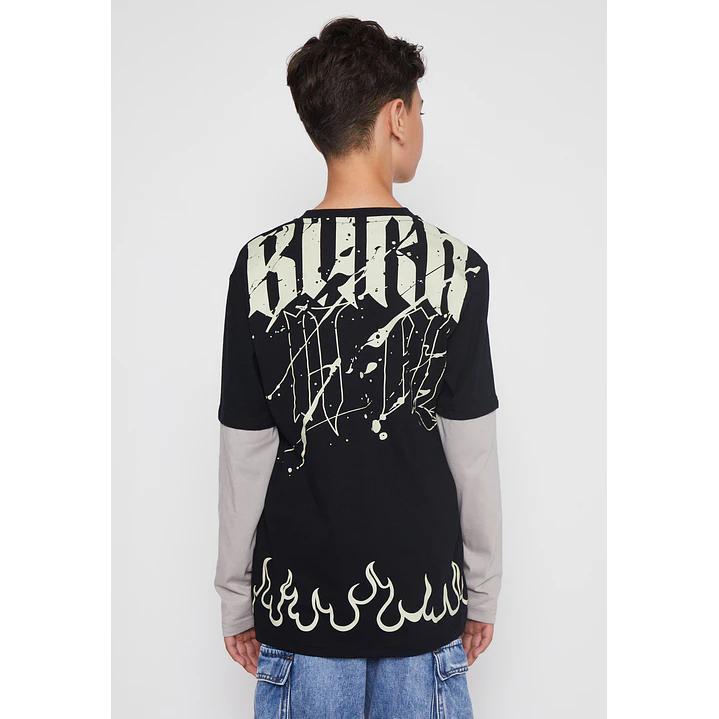 Polera Urban Lolo Negro Familyshop 2