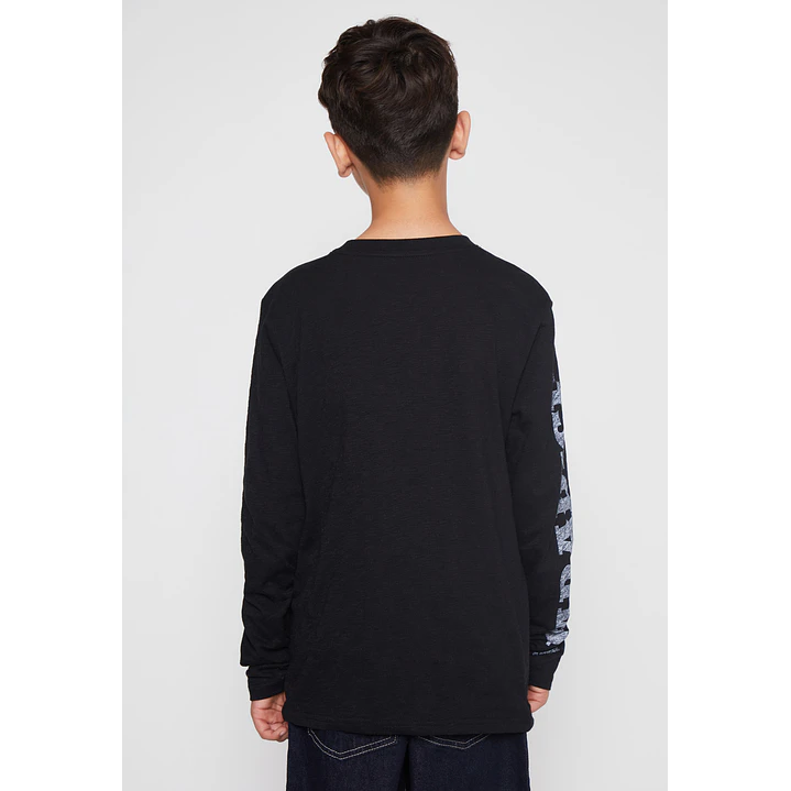 Polera Urban Manga Lolo Negro Familyshop 2