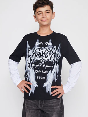 Polera Metal Lolo Negro Familyshop