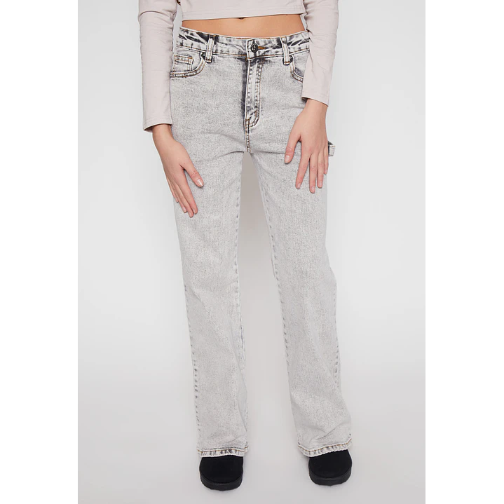 Jeans Wide Leg Carpintero Lola Gris Familyshop 1