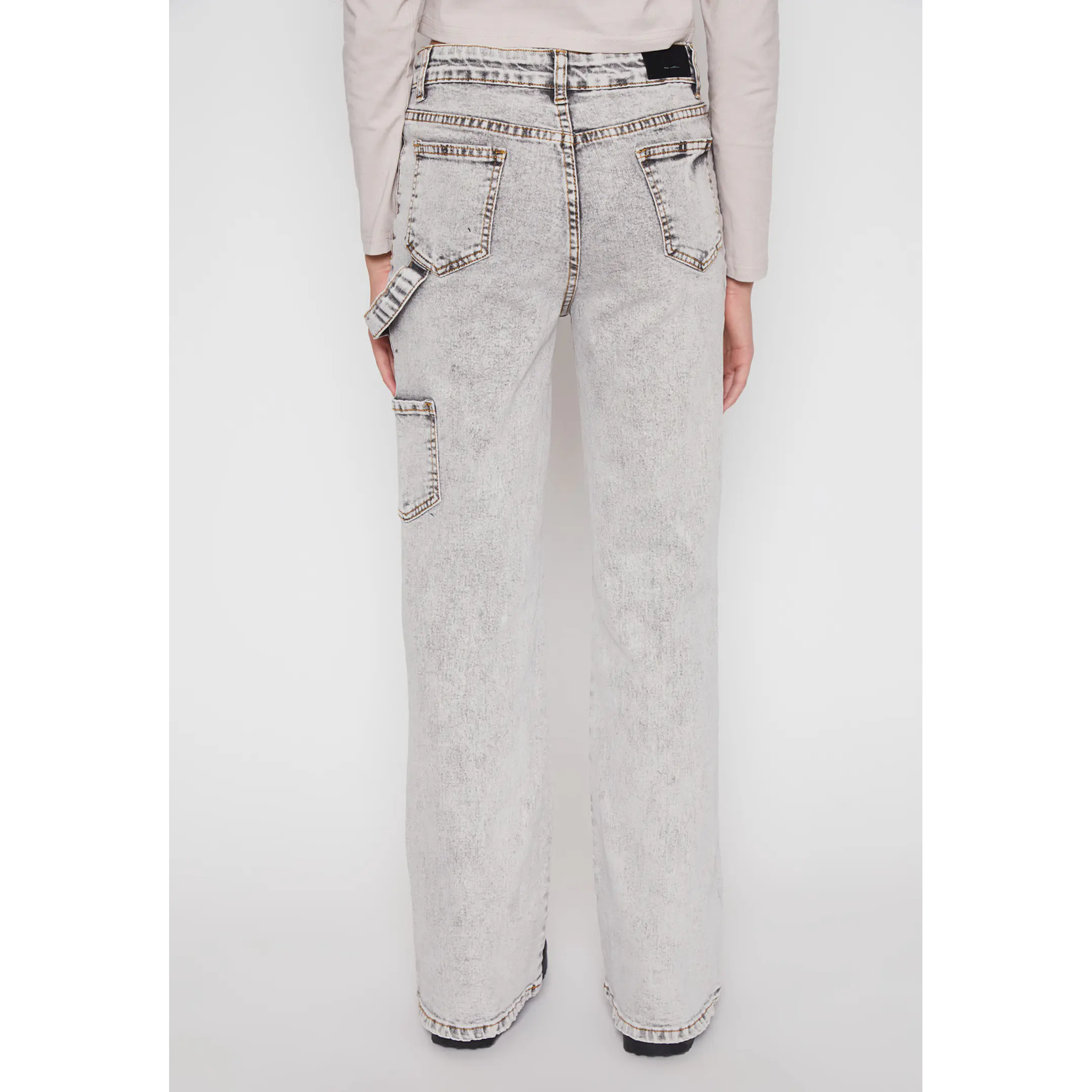 Jeans Wide Leg Carpintero Lola Gris Familyshop 2