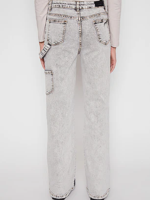 Jeans Wide Leg Carpintero Lola Gris Familyshop