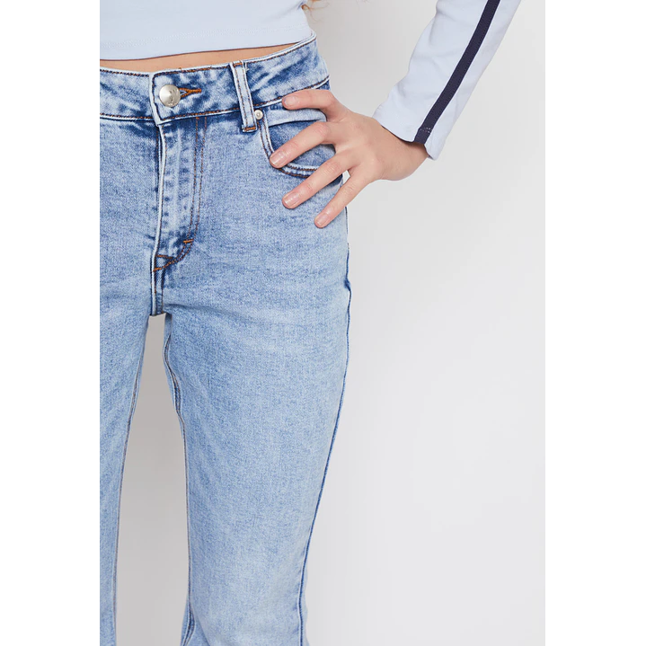 Jeans Flare Procesado Lola Azul Familyshop 3