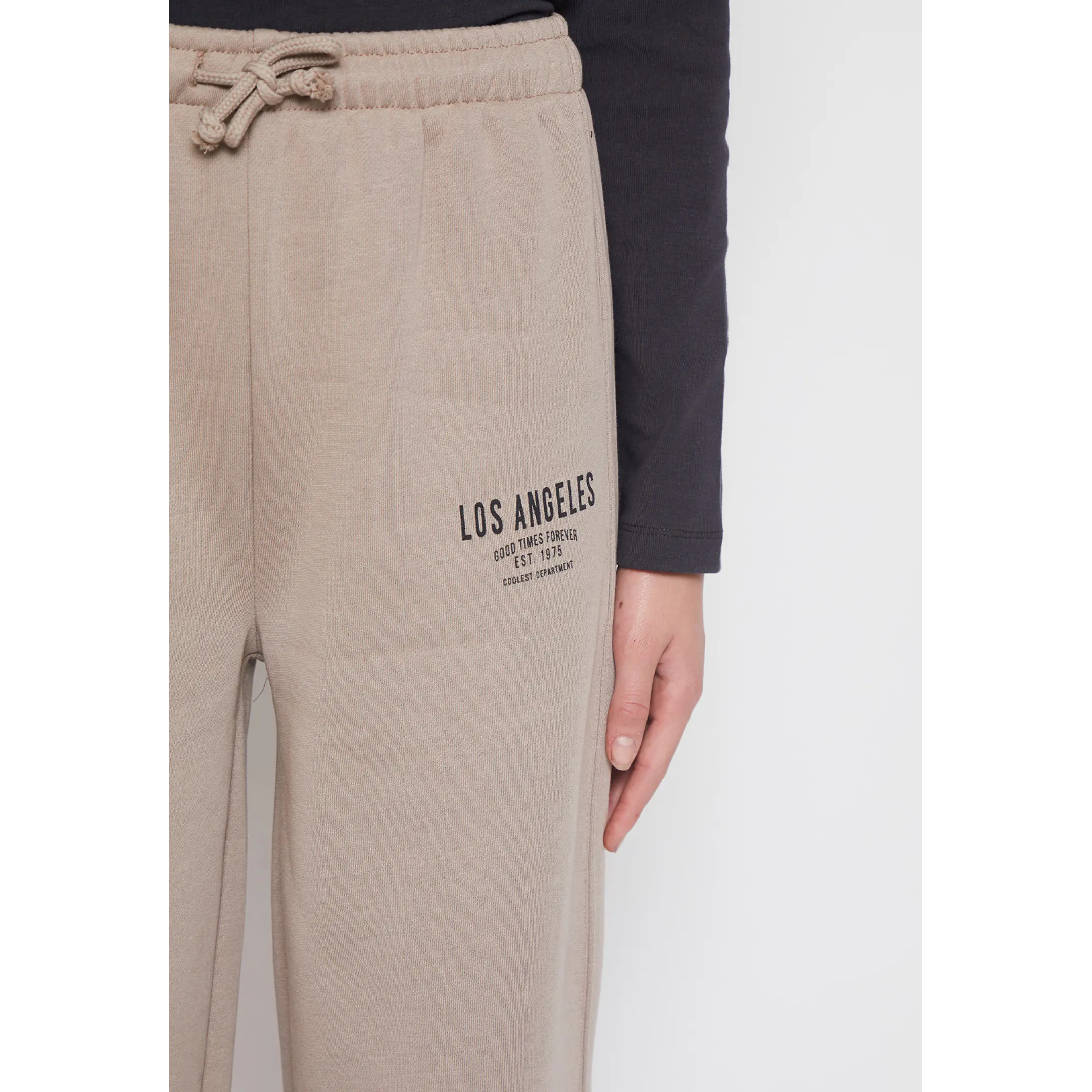Pantalón Buzo Wide Leg College Lola Beige Familyshop 3