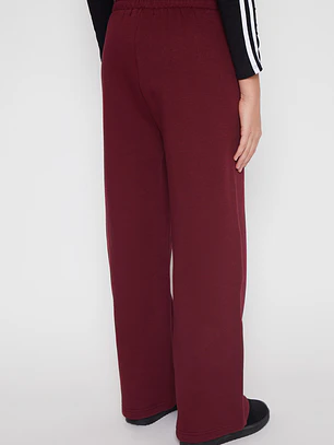 Pantalón Buzo Wide Leg Lola Burdeo Familyshop