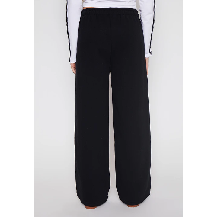 Pantalón Buzo Wide Leg College Lola Negro Familyshop 3