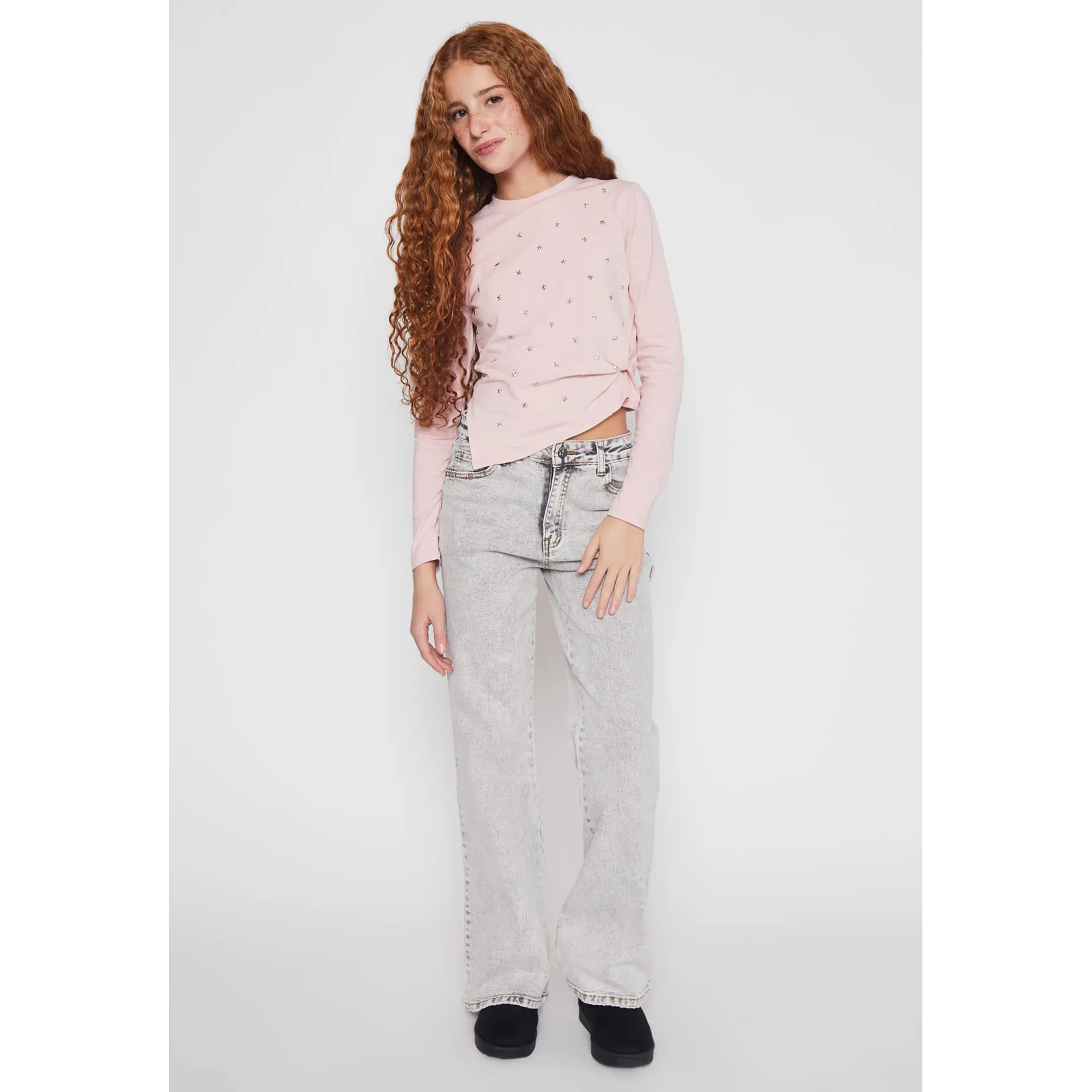 Polera Asimétrico Lola Rosado Familyshop 4