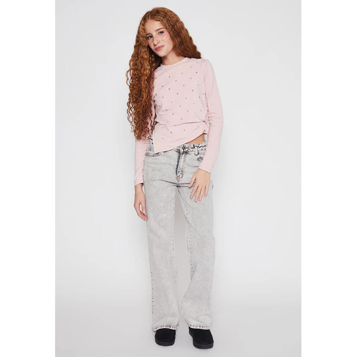 Polera Asimétrico Lola Rosado Familyshop 4