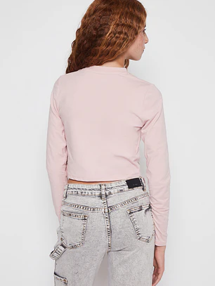 Polera Asimétrico Lola Rosado Familyshop