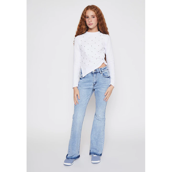 Polera Asimétrico Lola Blanco Familyshop 4