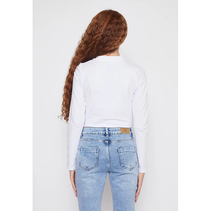 Polera Asimétrico Lola Blanco Familyshop 2