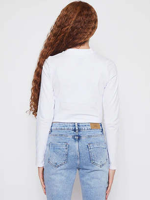 Polera Asimétrico Lola Blanco Familyshop