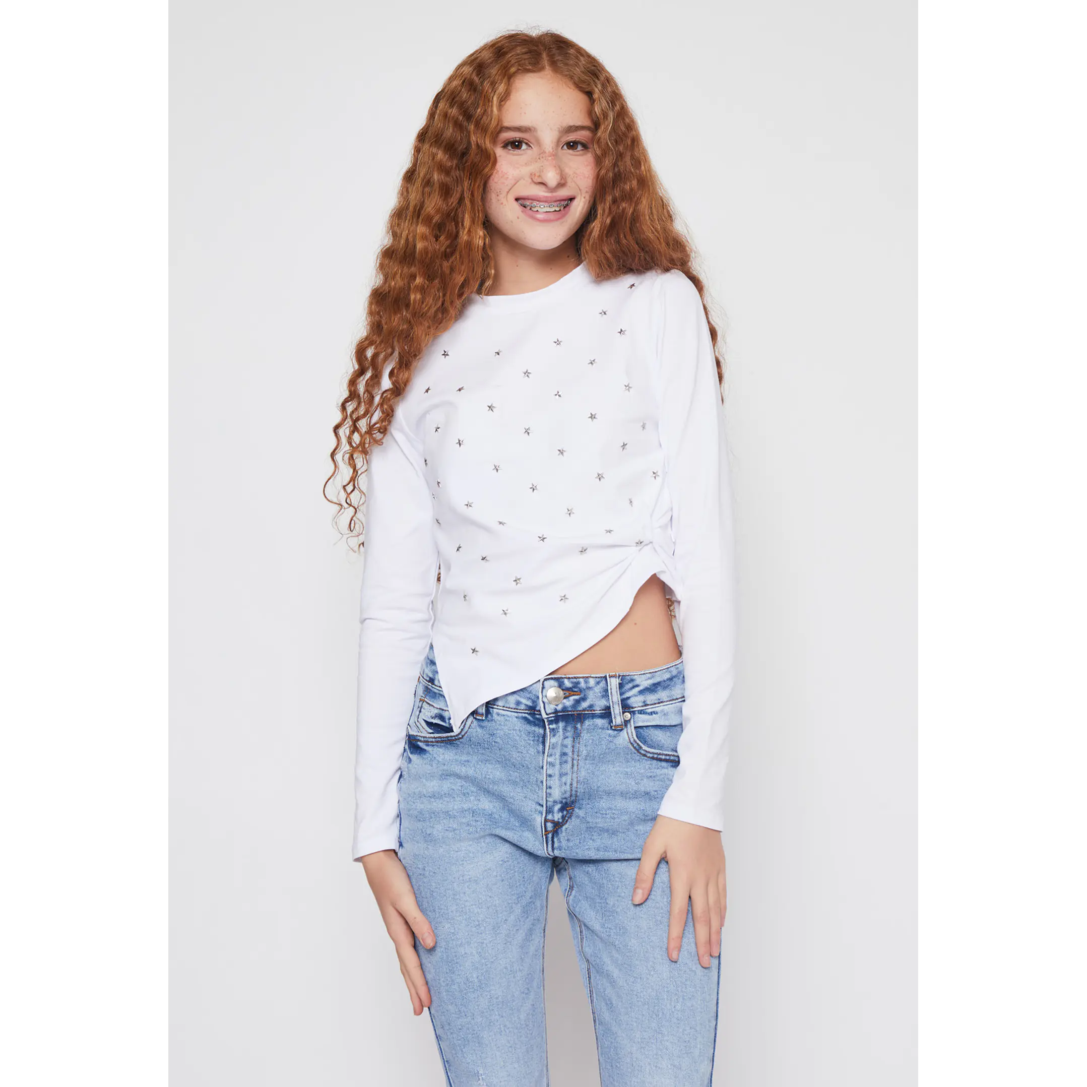 Polera Asimétrico Lola Blanco Familyshop 1