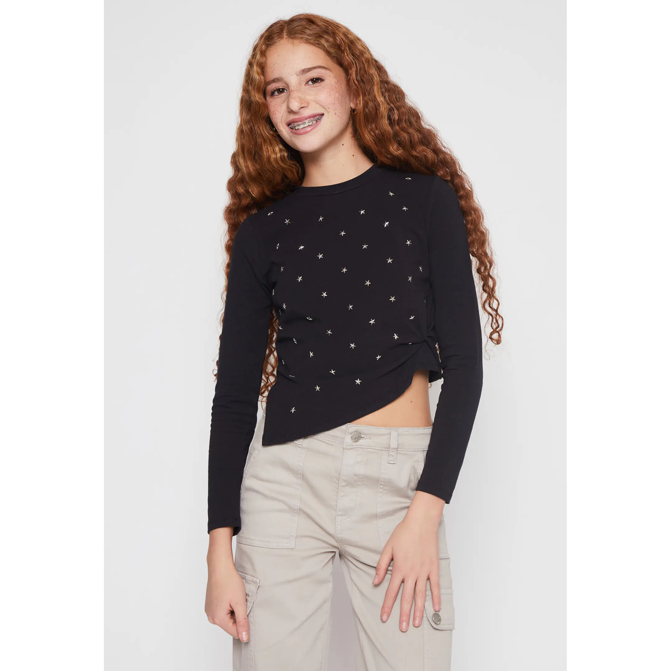 Polera Asimétrico Lola Negro Familyshop 1